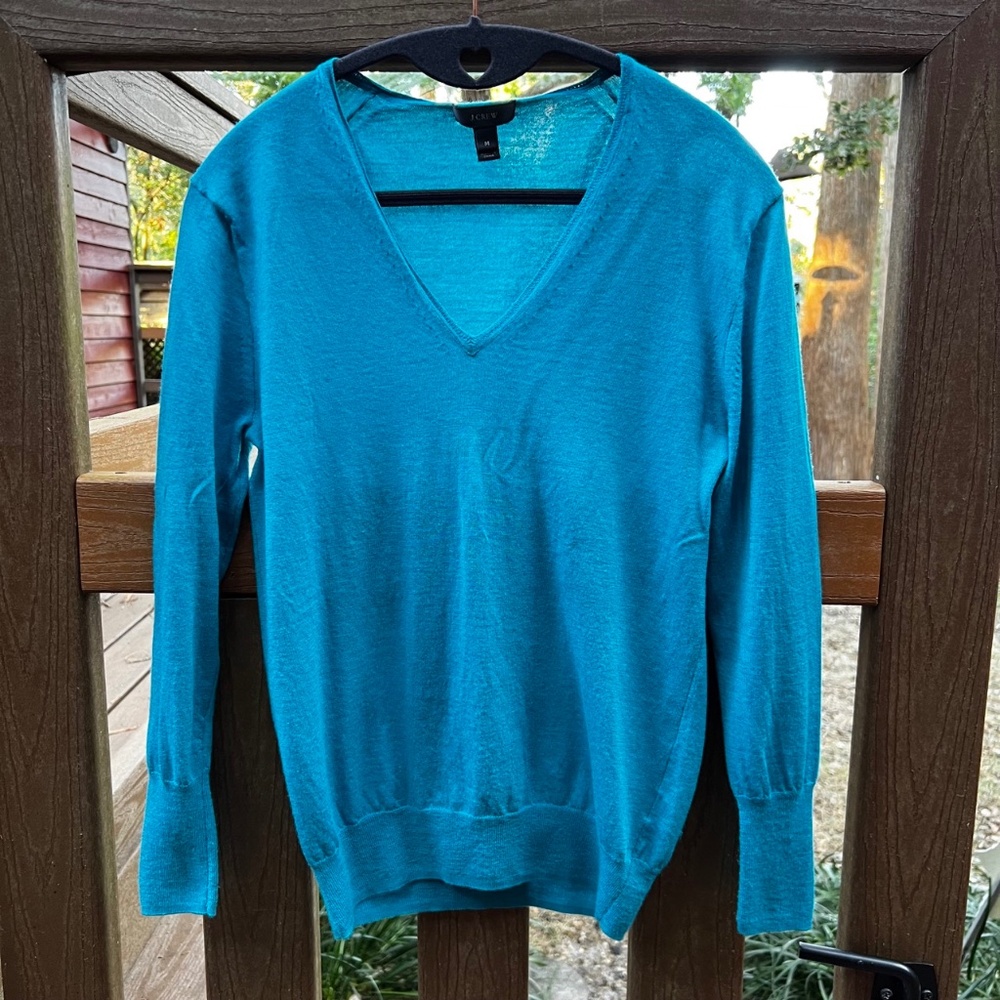J. Crew 100% Merino Sweater Top -  Size M